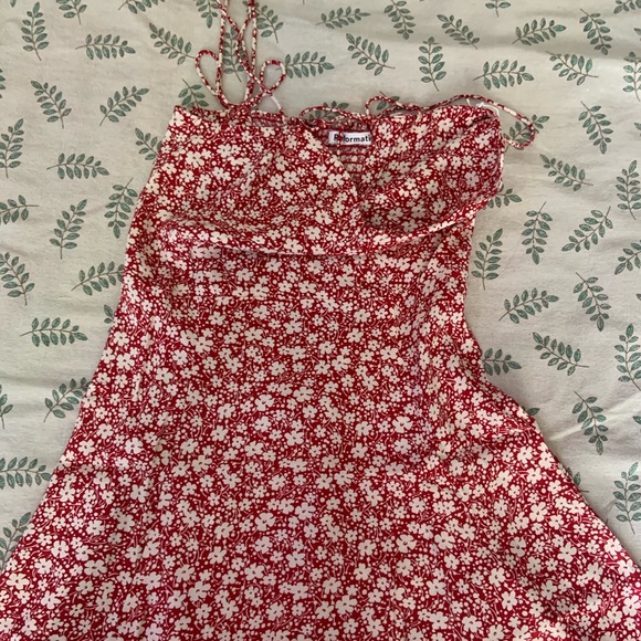 Reformation Red Floral Dress - Picture 8 of 8